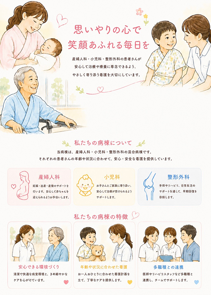 4階北病棟の様子